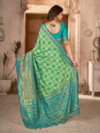 Pure Green Exclusive Patola Silk Saree