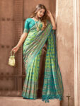 Pure Green Exclusive Patola Silk Saree