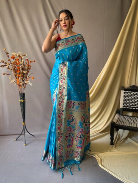 Paithani soft silk saree