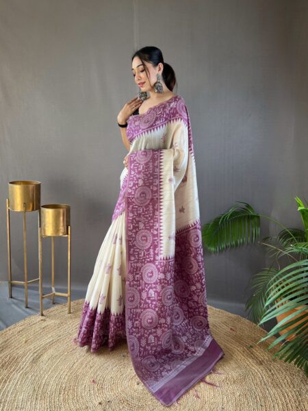 Tussar Silk Soft Silk Saree