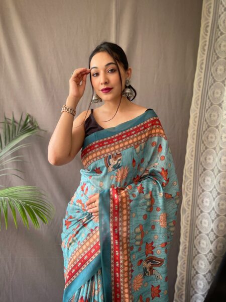 Patola Soft Kalamkari saree