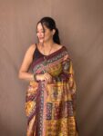 paithani kalamkari silk saree