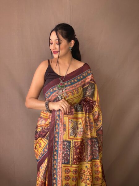 paithani kalamkari silk saree