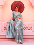 Banarasi linen saree