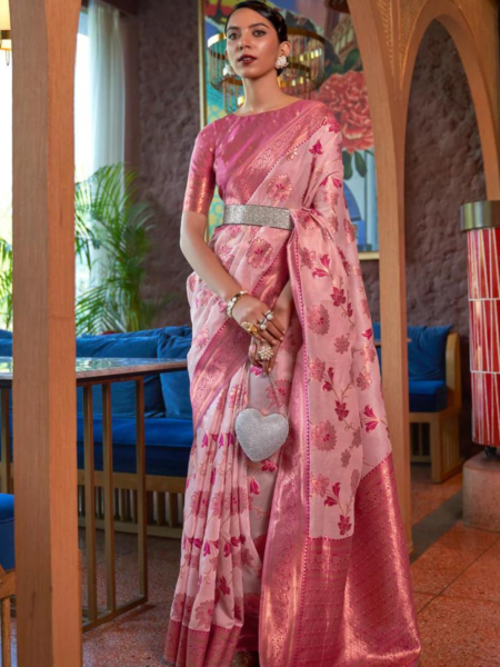 organza saree